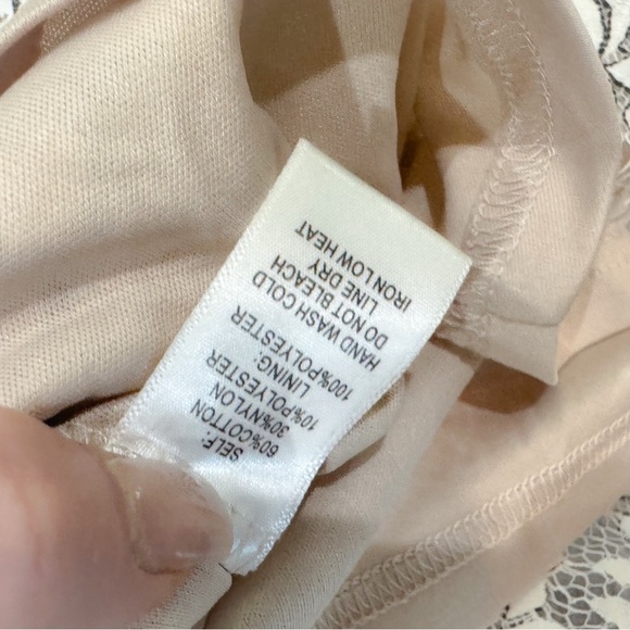 Lulus delicate darling beige and ivory lace bodycon high neck dress ❤️ - Picture 11 of 15